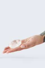 Clear Quartz Palm Stone - Mazz Hanna